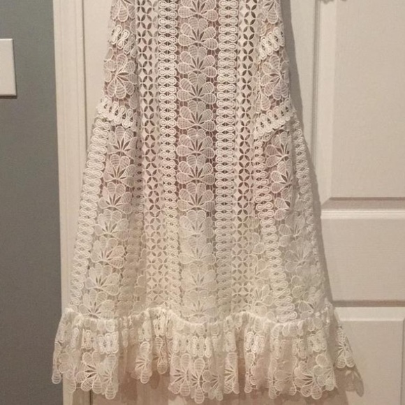 SOLD NWT self-portrait floral guipure lace midi - Picture 5 of 8